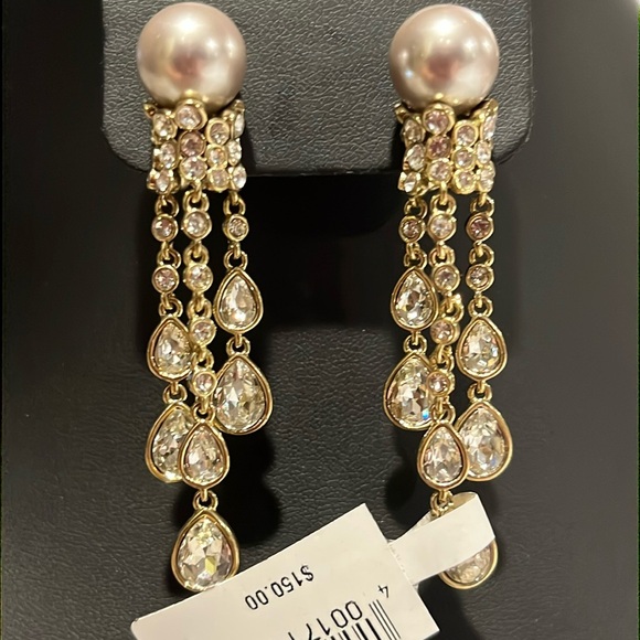 HEIDI DAUS Elegant Tear Drop Beaded
Crystal Drop Earrings - Picture 1 of 4